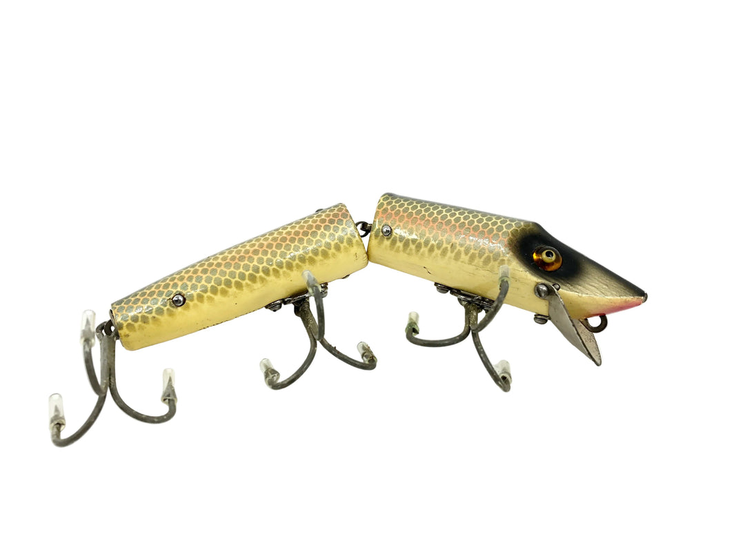 Heddon Giant Jointed Vamp 7350, 9P Shiner Scale Color - Very Good Condition!