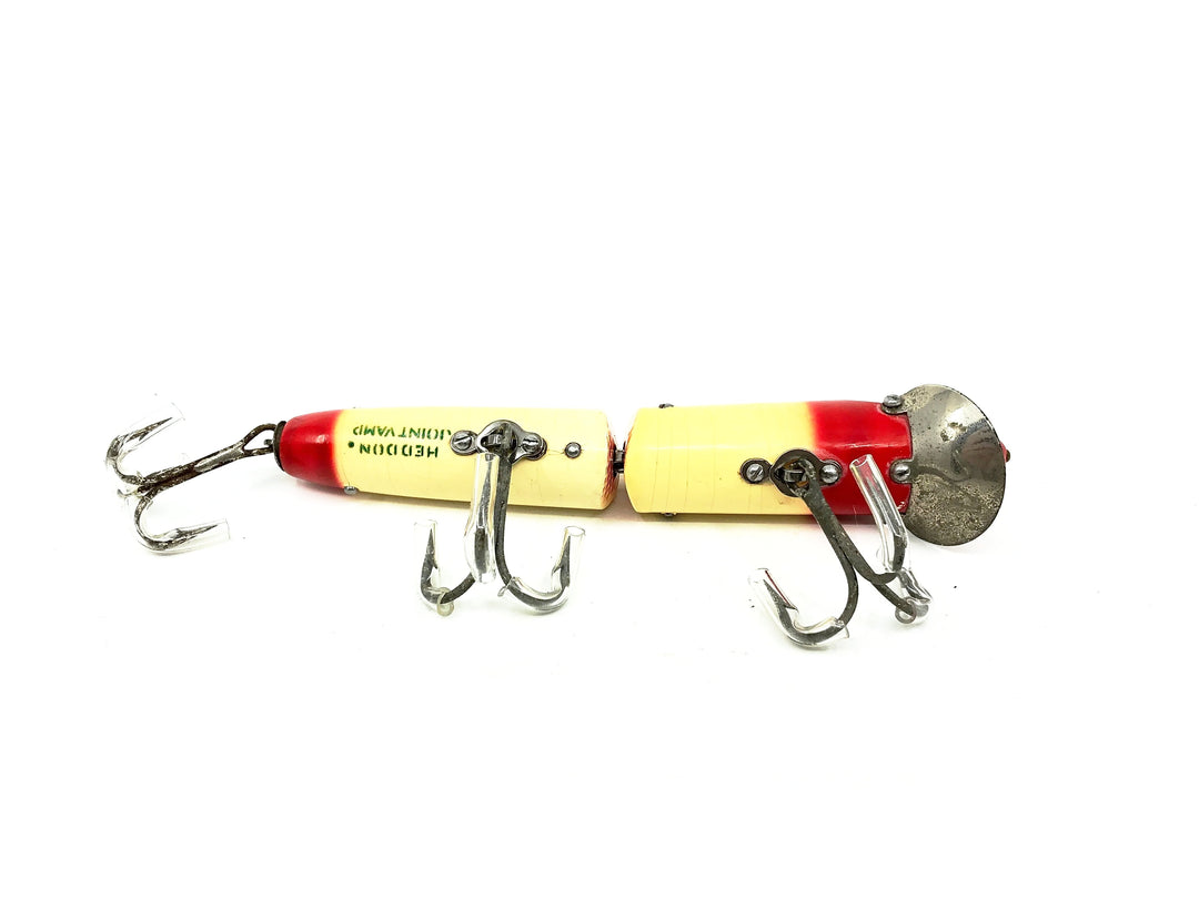 Heddon Giant Jointed Vamp 7350, RET White/Red Eye & Tail Color - Very Good Condition!