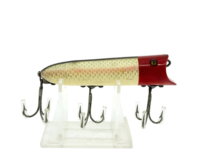 Heddon Lucky 13 2500, PRH Shiner Scale/Red Head Color