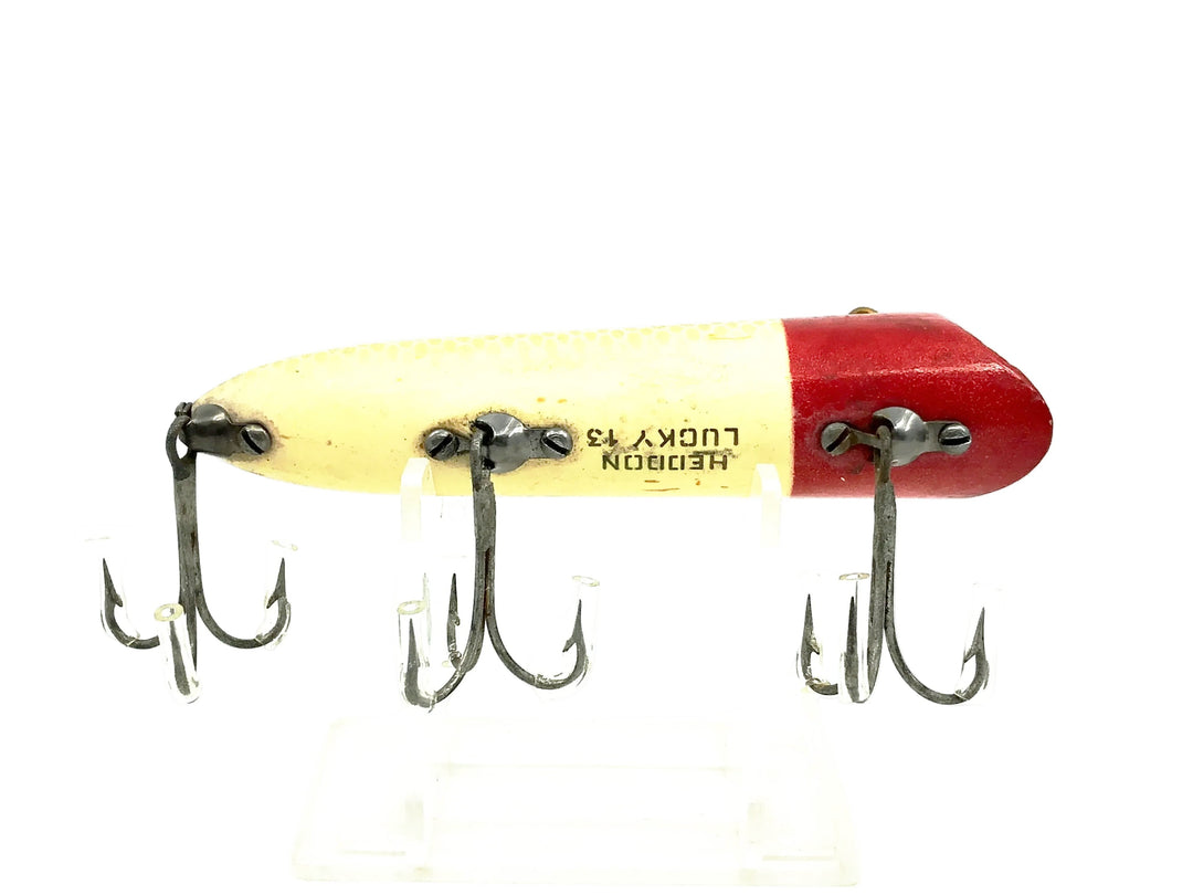 Heddon Lucky 13 2500, PRH Shiner Scale/Red Head Color