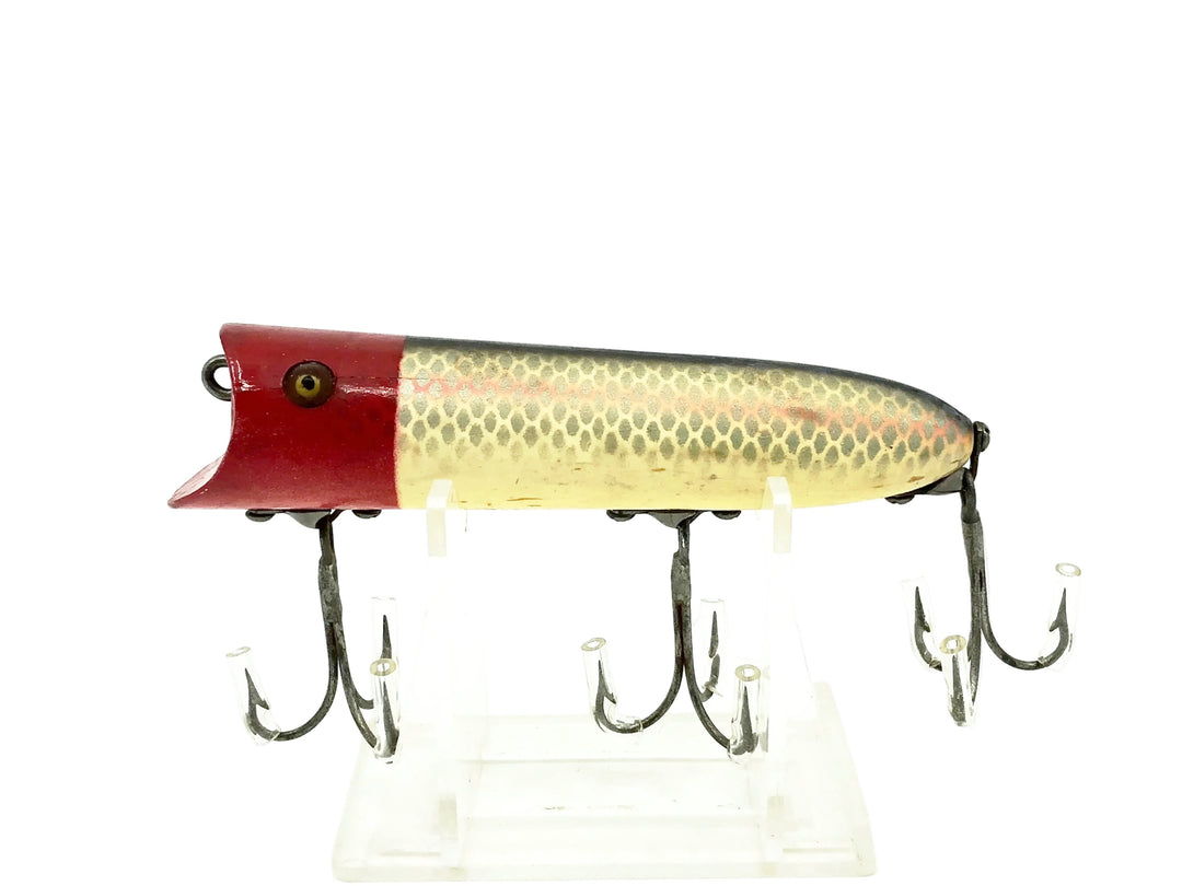 Heddon Lucky 13 2500, PRH Shiner Scale/Red Head Color
