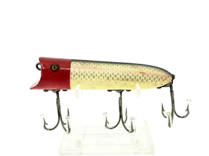 Heddon Lucky 13 2500, PRH Shiner Scale/Red Head Color