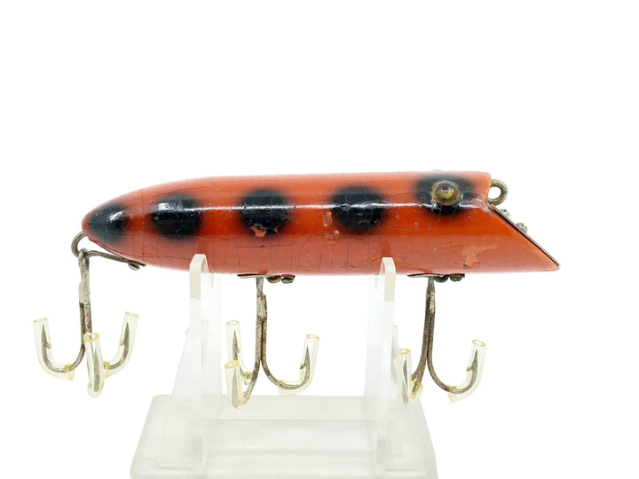 Heddon Basser 8500, 9V Orange/Black Dots Color, L-Rig Hardware