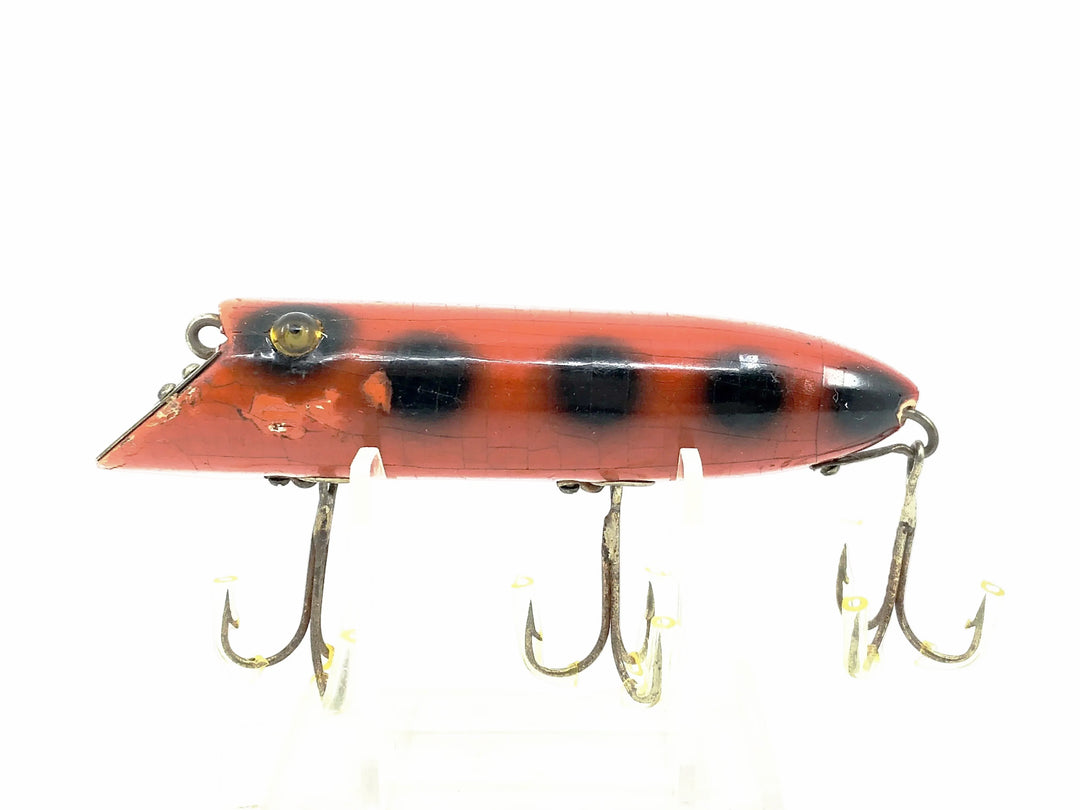 Heddon Basser 8500, 9V Orange/Black Dots Color, L-Rig Hardware