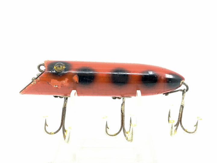 Heddon Basser 8500, 9V Orange/Black Dots Color, L-Rig Hardware