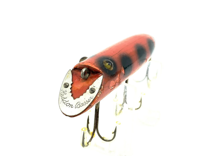 Heddon Basser 8500, 9V Orange/Black Dots Color, L-Rig Hardware