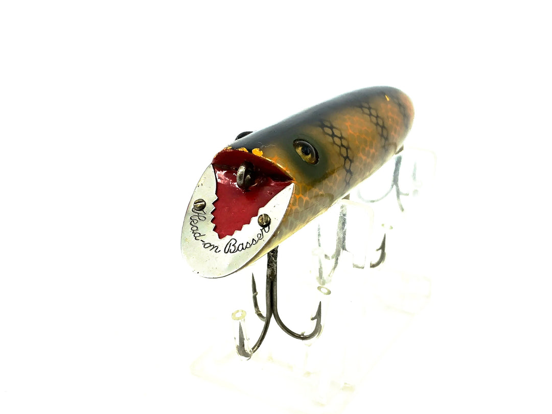 Heddon "Head-on" Basser 8500, 9M Pike Color, L-Rig Hardware - Very Good Condition!