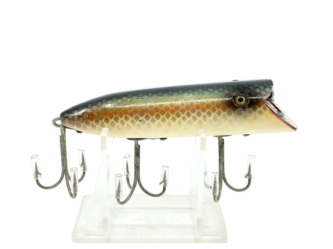 Heddon Basser 8500, PBH Blue Herring Scale Color, L-Rig Hardware - Very Good Condition!