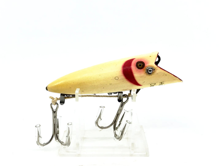 Heddon Deluxe Basser 8520, 2M White/Red Gill Color