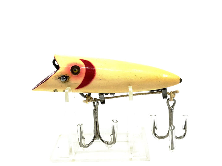 Heddon Deluxe Basser 8520, 2M White/Red Gill Color