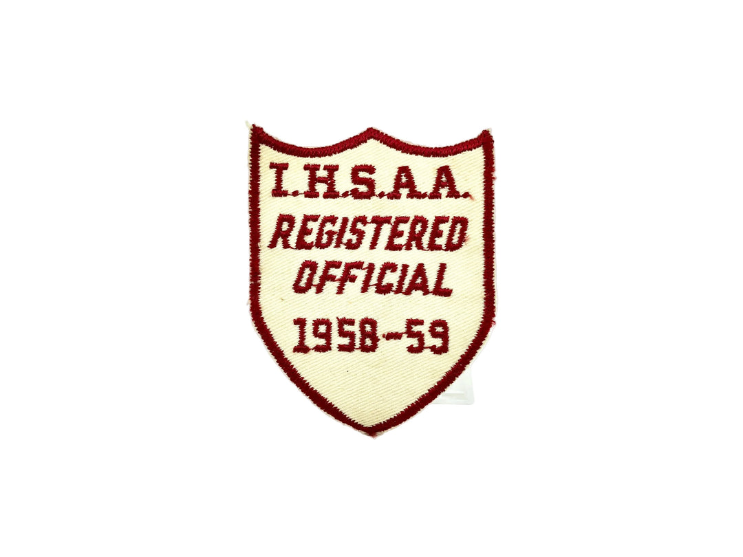 I.H.S.A.A. Registered Official 1958-59 Vintage Patch
