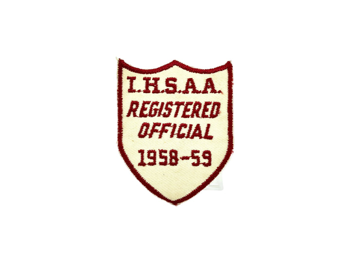 I.H.S.A.A. Registered Official 1958-59 Vintage Patch