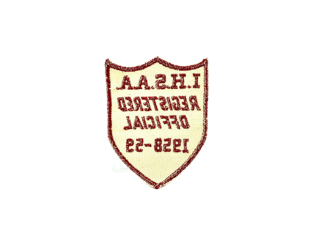 I.H.S.A.A. Registered Official 1958-59 Vintage Patch