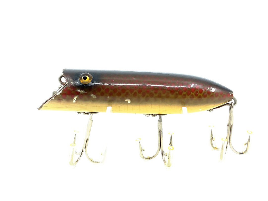 Heddon "Head-On" Basser 8500, 9H Red Scale Color, L-Rig Hardware