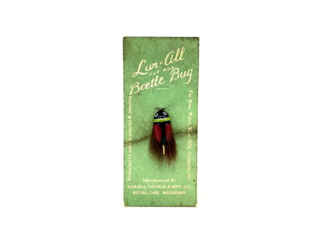 Lur-All Beetle Bug Fly Rod Lure on Card
