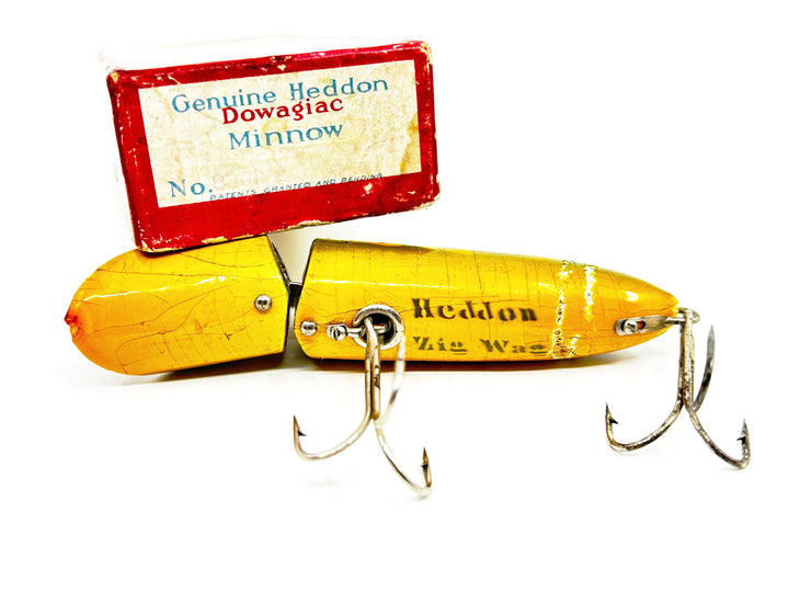 Heddon Zig Wag in Luny Frog Color with Down Leaping Bass Box