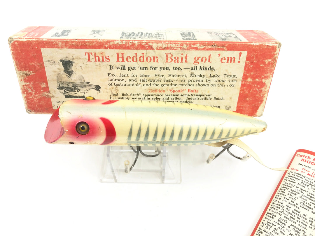 Heddon King Basser 8560, 9PLXR - Pearl X-Ray Shore Minnow Color w/Box
