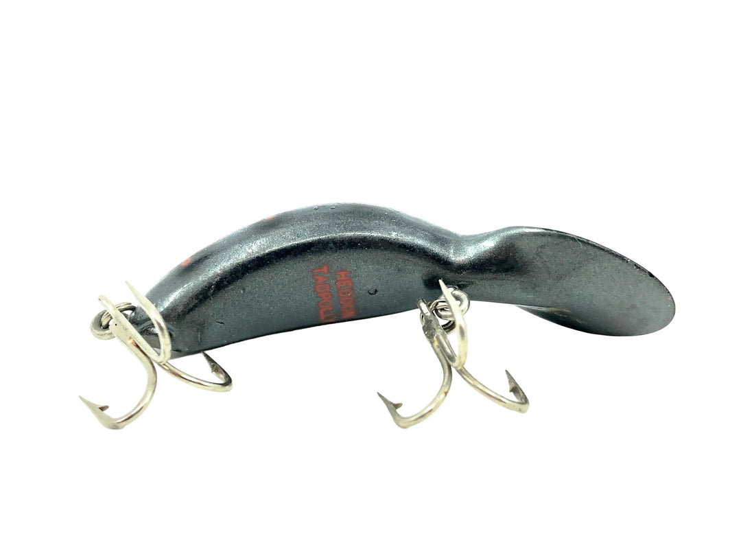 Heddon Tadpolly Spook, Unknown Dark Metallic SRB Dark Metal Grey Body/Red Spots Color - Unknown Color, Salesman/Research lot