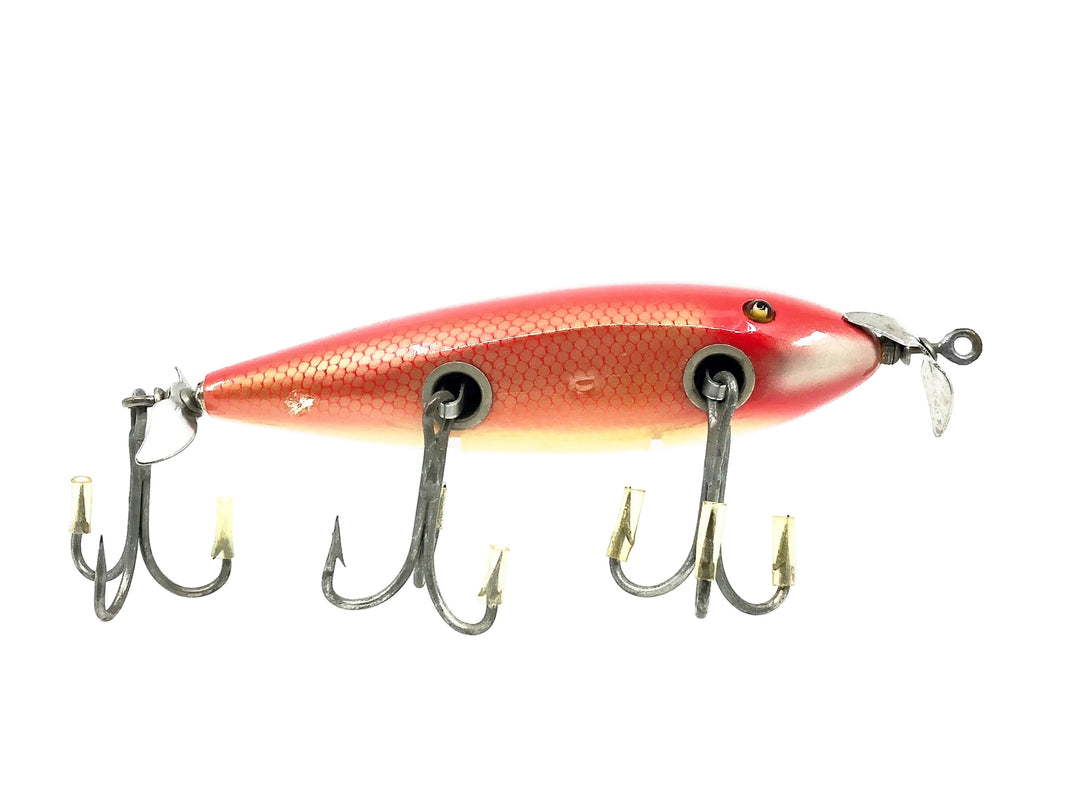 Creek Chub Husky Injured Minnow #3500, Red Scale Color