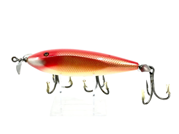 Creek Chub Husky Injured Minnow #3500, Red Scale Color