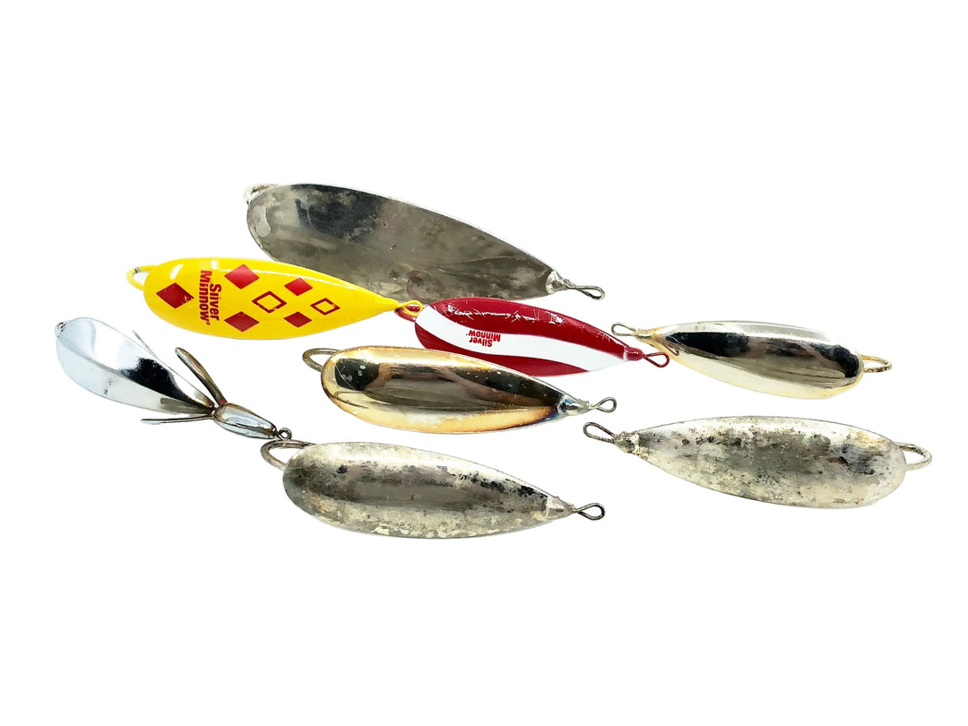 Johnson Silver Minnow 8ct. Variety Pack, Musky Minnow/Silver Minnow/Weed Wing