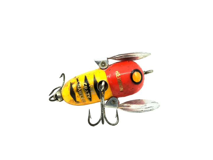 Heddon Tiny Crazy Crawler, YRH Yellow Hornet Color