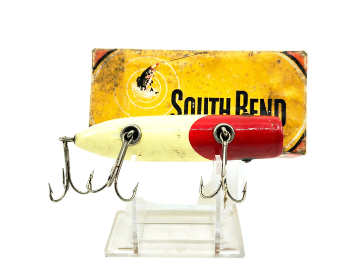 South Bend #973 Bass-Oreno, RW Red Arrow/White Body Color w/Box