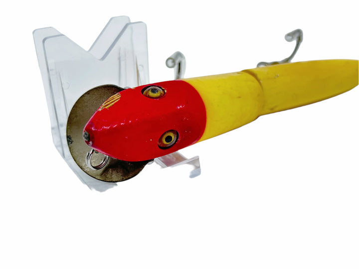Heddon Giant Jointed Vamp 7302 RH Red Head White Color