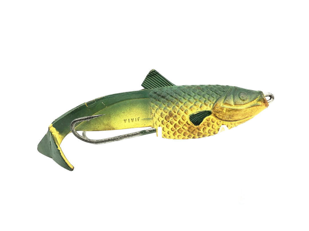 Vivif-Made in France Musky Size, Green/Yellow Scale Color