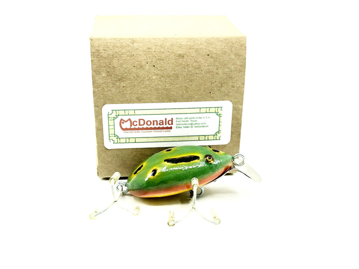 Mcdonald Mcfrog #1066, Signed 2009, Green Crackle Back Color w/Box