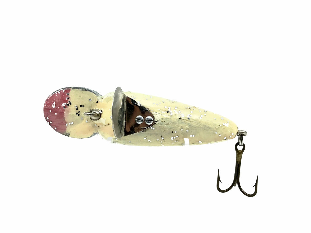 Folk Art Contemporary Jigger Lure, Grey Head/Flitter Color