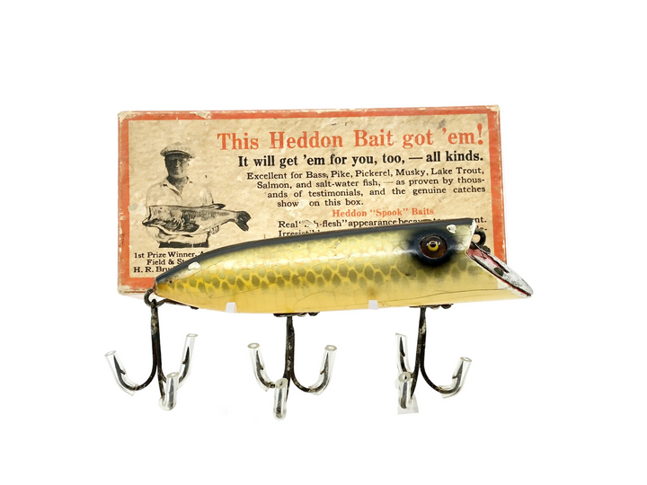 Heddon Basser 8500, 9P Shiner Scale Color, L-Rig Hardware w/Box