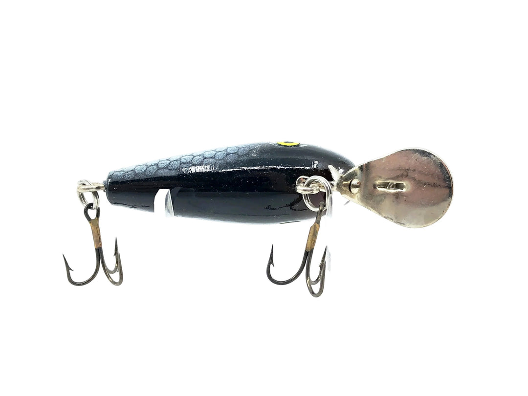 Unknown Japanese Diving Lure, Black/Silver Scale Color