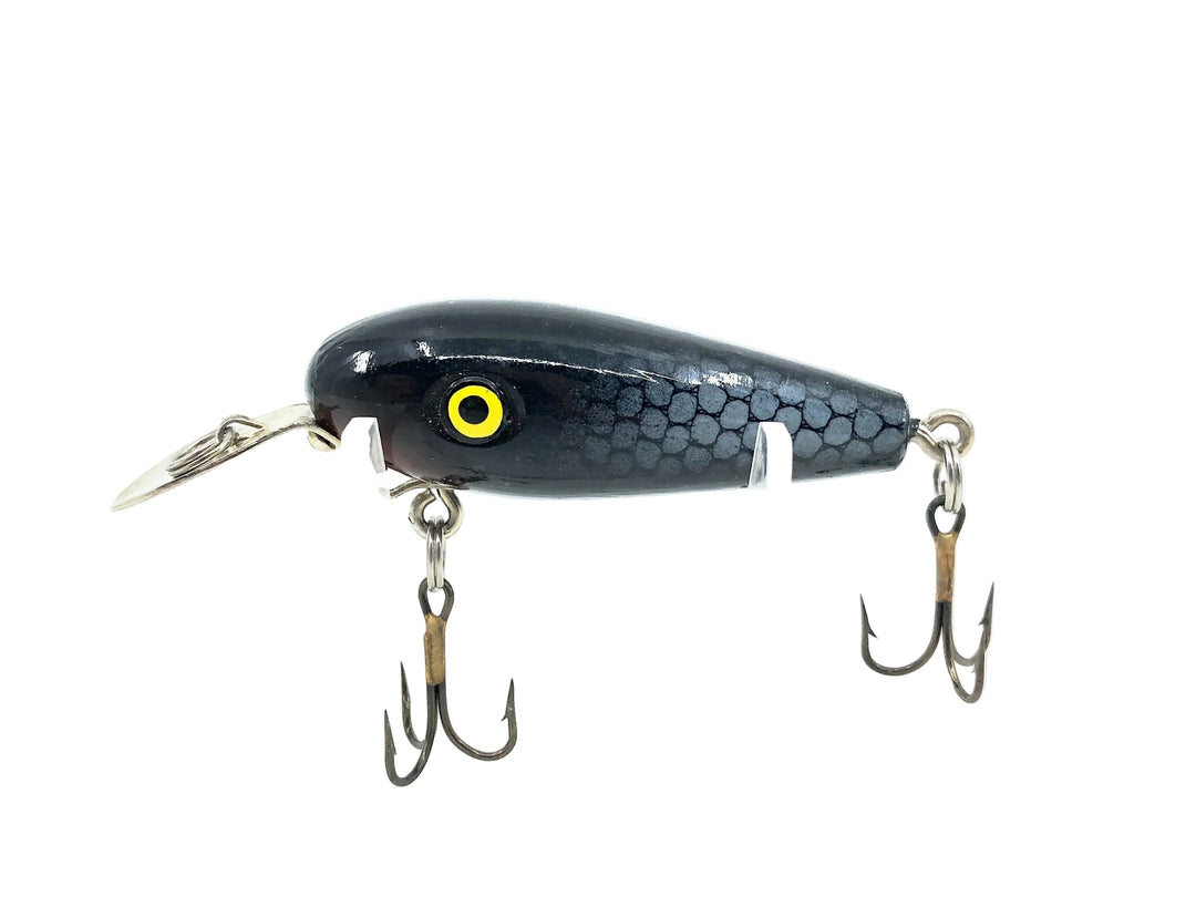 Unknown Japanese Diving Lure, Black/Silver Scale Color