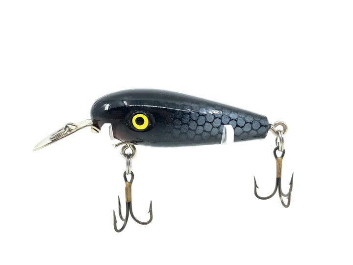 Unknown Japanese Diving Lure, Black/Silver Scale Color