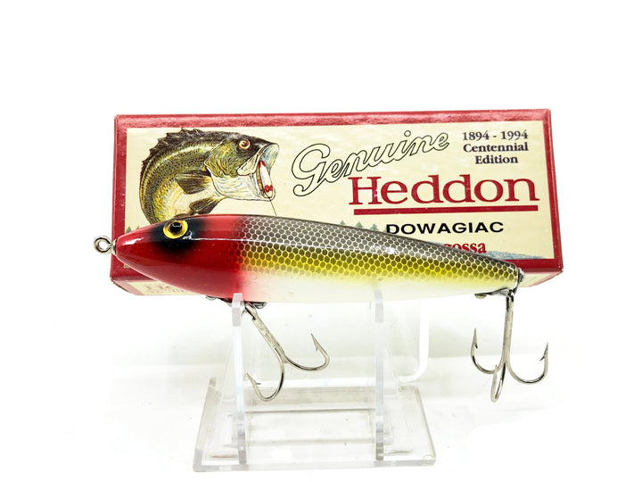 Heddon Centennial Edition Wood Zaragossa New in Box NO. X6500W-JRH - Frog Scale/Red Head Color - Numbered