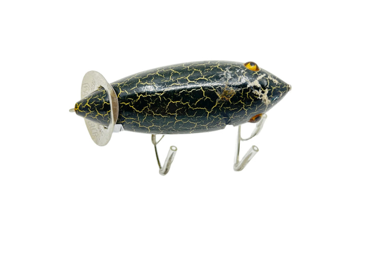 Heddon 1900 Baby Crab Wiggler in Fancy Green Back White Belly Color