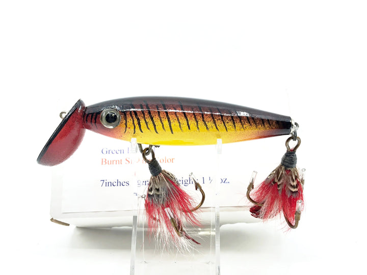 David Charles Custom Muskie Surface Lure, Burnt Sienna Color w/Box