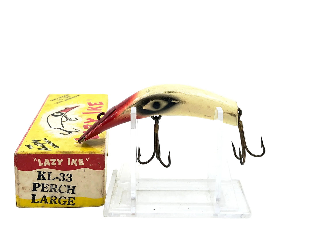 Kautzky Wooden Lazy Ike #3, Red Head/White Color w/Box