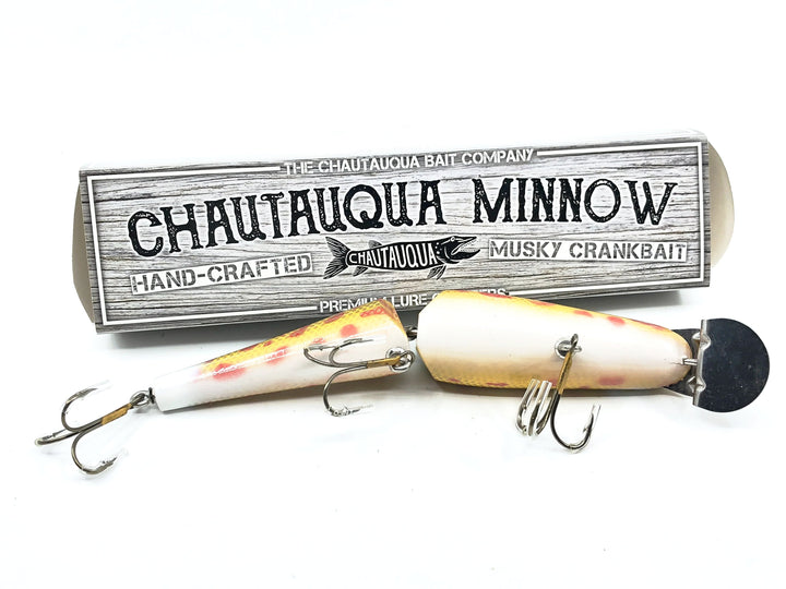 Jointed Chautauqua 8" Jointed Shallow Diver, Rainbow Chub Color w/Box - Older Chautauqua!