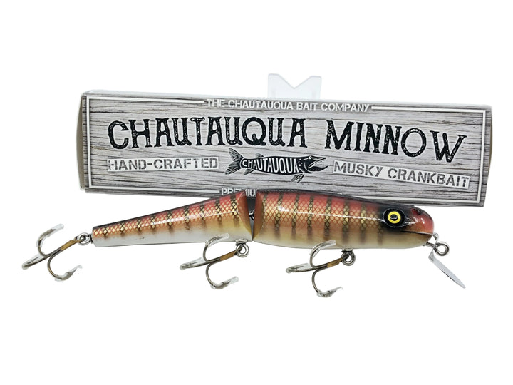 Jointed Chautauqua 8" Shallow Diver, Classic Red Perch Color w/Box