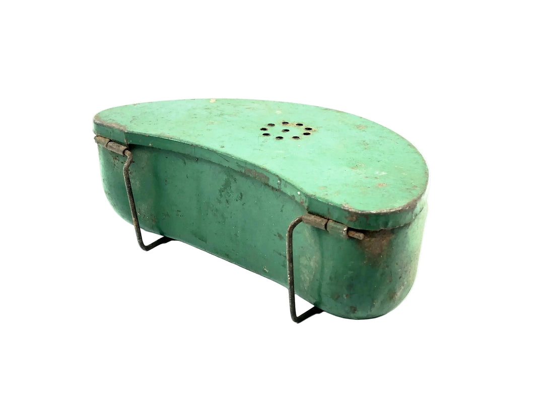 Vintage Metal Old Pal Belt Bait Box