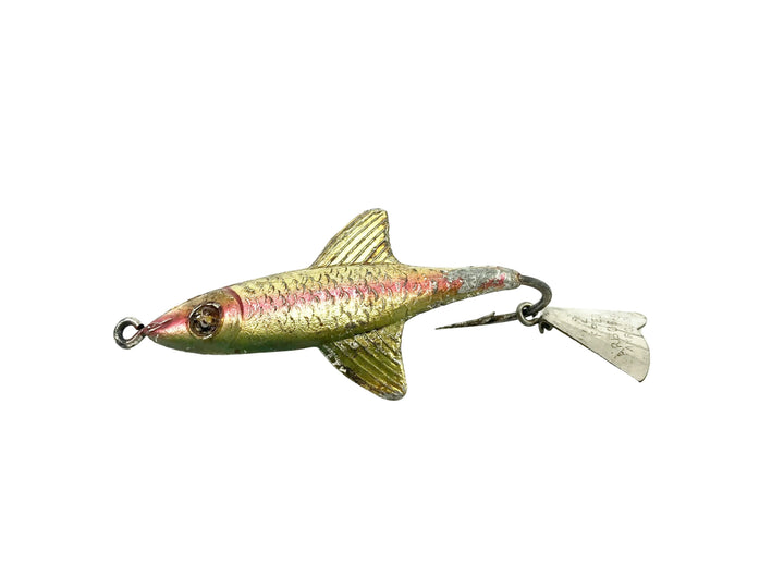 Arbogast Tin Liz Glass Eye, Green/Red Color