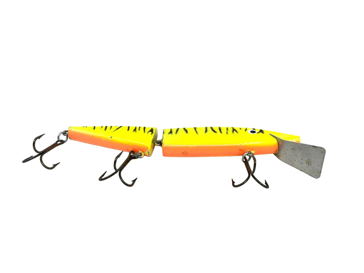 Hi-Fin Jointed Musky Crankbait, Chartreuse/Orange/Black Color