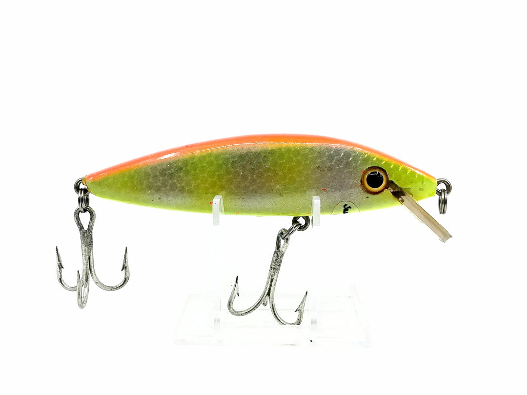 Trader Bay Crankbait, Fluorescent Orange/Silver/Chartreuse Color