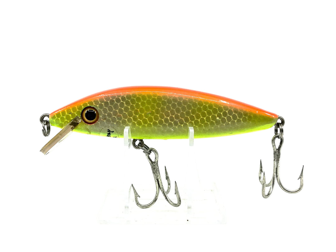 Trader Bay Crankbait, Fluorescent Orange/Silver/Chartreuse Color