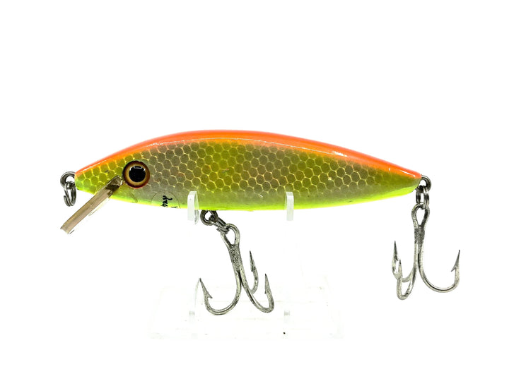 Trader Bay Crankbait, Fluorescent Orange/Silver/Chartreuse Color
