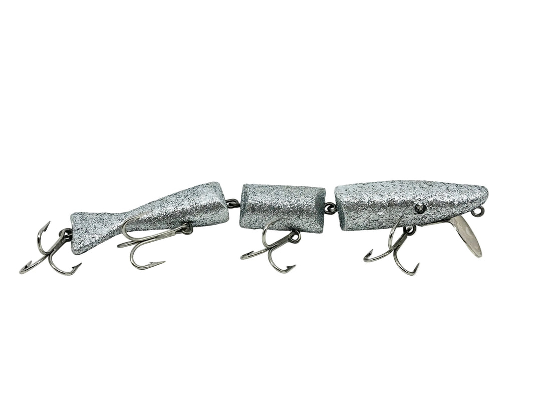 Radtke's Pike Triple Jointed Minnow, Repainted Silver Flake Color