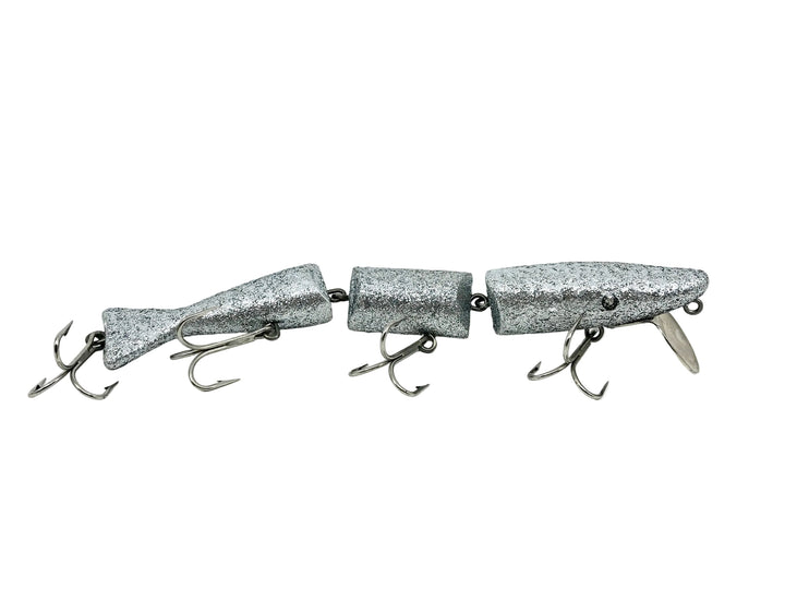 Radtke's Pike Triple Jointed Minnow, Repainted Silver Flake Color