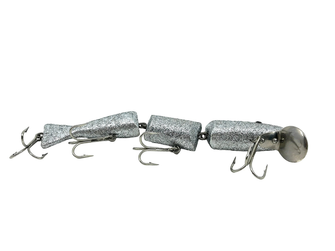 Radtke's Pike Triple Jointed Minnow, Repainted Silver Flake Color